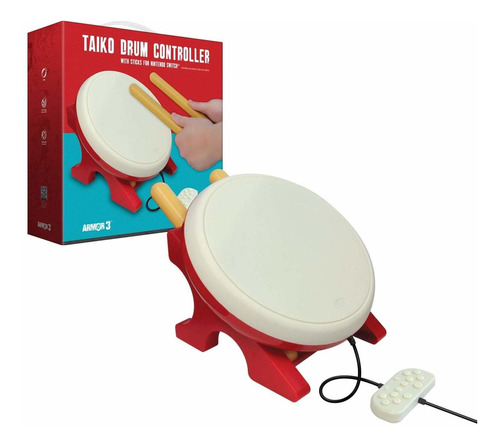 Taiko Drum Controller With Sticks   Switch    Switch
