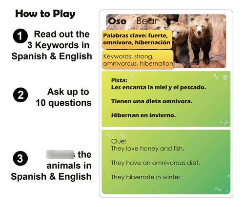 Juegos De Cartas 1step2dream Adivinanzas Animales Niños