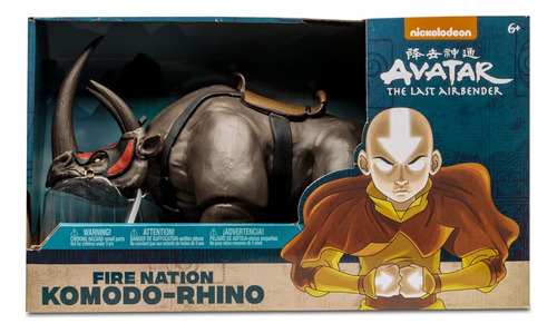 Avatar The Last Air Bender Figura Komodo-rhino De La Nacion