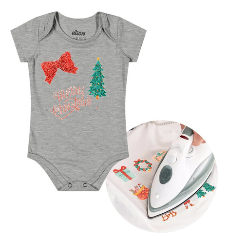 Aplique Para Roupa Termocolante De Natal, Presentes, Laço