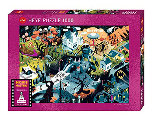 Heye Puzzles - Movie Masters, 1000 Piezas - Tim Burton Films