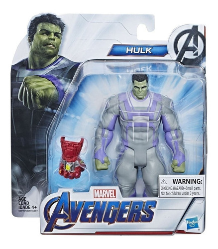 Avengers Endgame Hulk Con Guante 15 Cm Hasbro Articulado
