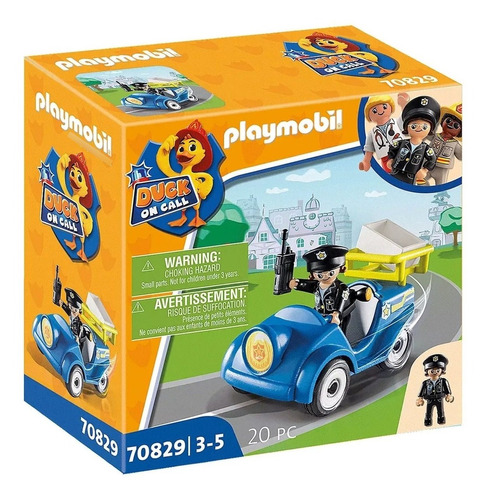 Figuras Playmobil Mini Coche De Policia Duck On Call Febo