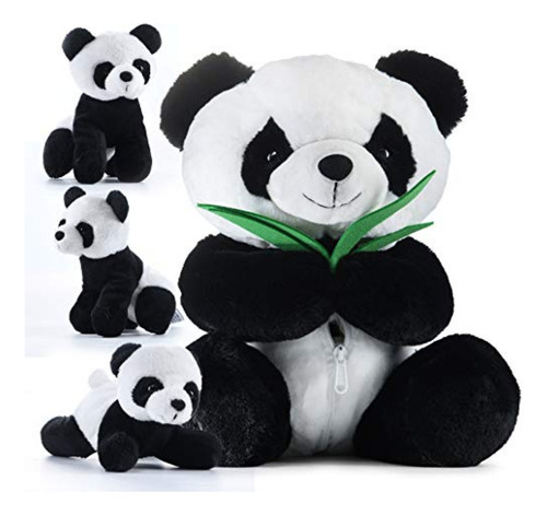 Oso Panda De Peluche Prextex Panda Grande Portador De Barrig