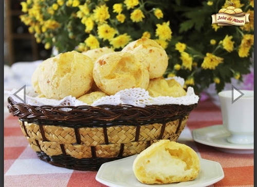 Imagem 2 de 4 de Pão De Queijo Recheado Com Requeijão 1kg