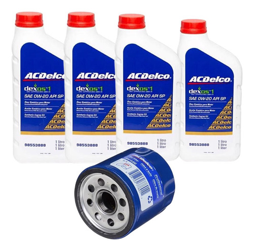 Kit 4l Oleo E Filtro Original Acdelco/gm