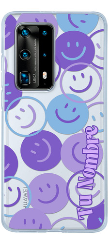 Funda Para Huawei Happy Faces Para Mujer Con Nombre