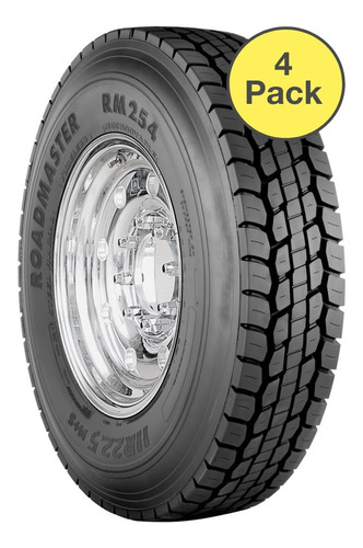 Paq 4 Llantas Roadmaster Rm254 11r24.5 149/146l 16pr Bsw 