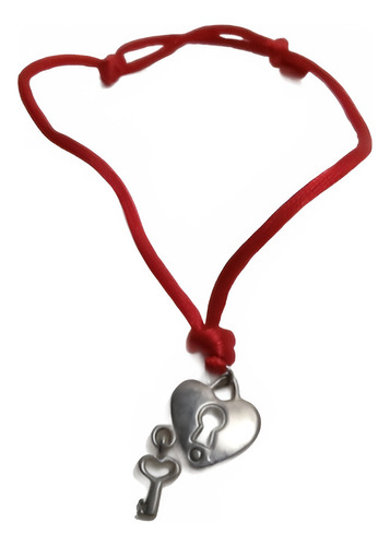 Pulsera Corazón Y Llave