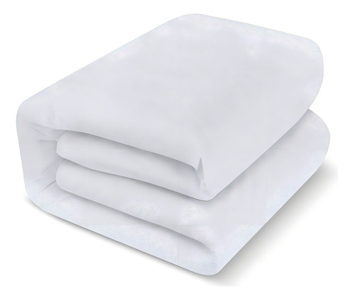 Protector De Colchon Impermeable Blanco Microfibra King Size