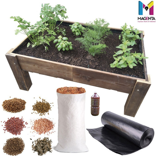 Mesa De Cultivo Para Huerto Urbano Kit Completo