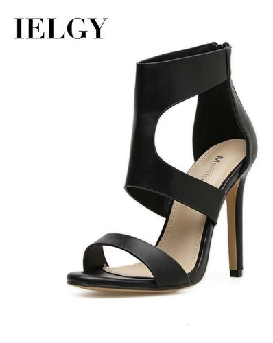 Imagen 2 de 5 de Ielgy Sandalias De Tacón Alto Verano Hueco Sexy Moda 11cm F