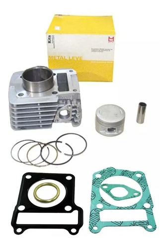 Kit Cilindro Motor Camisa Pistões Anéis Yamaha Ybr 125 Ano 2003/2004/2005