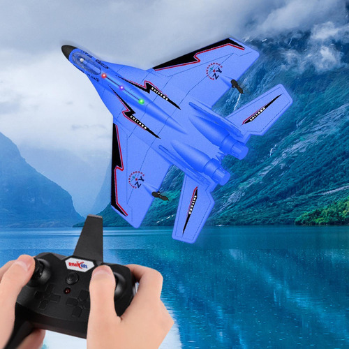 Kit De Aviones De Avión De Modelo De Volante Rc Glider Azul