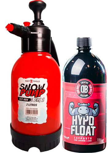 Kit Sgt Pulverizador Snow Pump 2l + Dub Boyz Hypo Float 1l