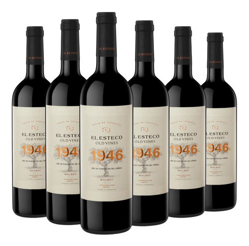 Vino El Esteco Old Vines 1946 Malbec Caja X 6 X 750ml.