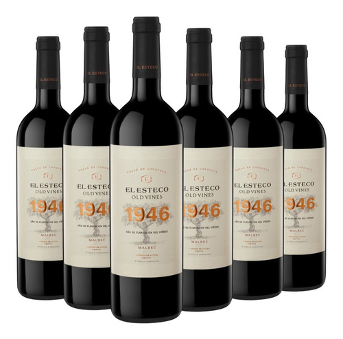 Imagen 1 de 10 de Vino El Esteco Old Vines 1946 Malbec Caja X 6 X 750ml.