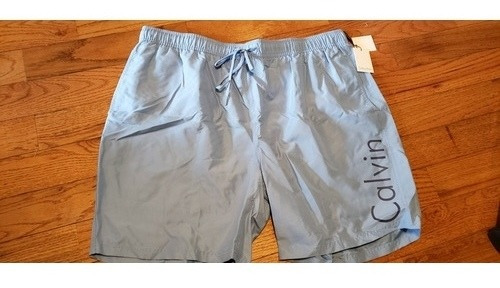 Imagen 1 de 4 de Pantalon De Baño Calvin Klein Celeste Xxl Y Large( 1307 )