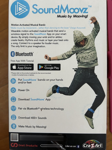 Soundmoovz - Pulseras Musicales Activadas Por Movimiento (Usado)