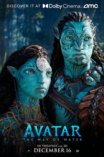 Poster De Avatar 2: El Camino Del Agua 2022 3d