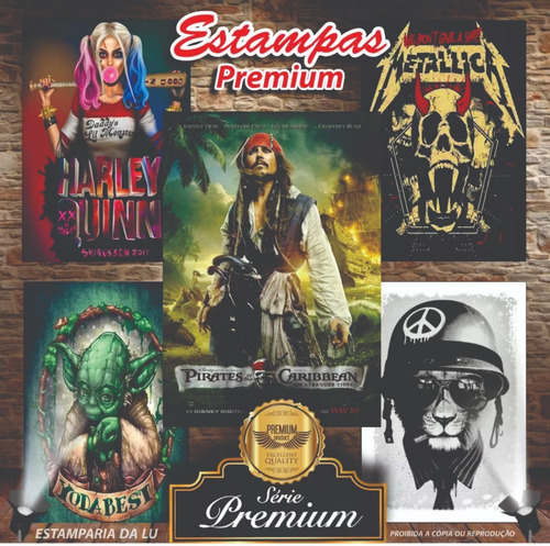 Estampas Camisetas Artes Vetores Sublimação + Pacote Premium