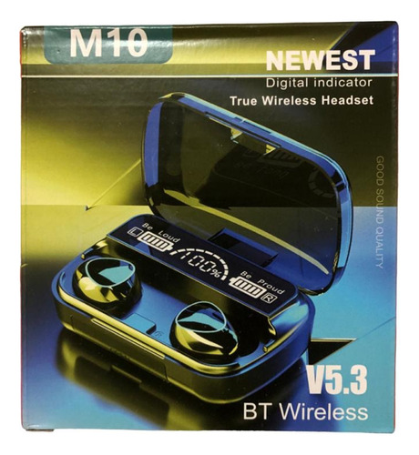 Audífonos Bluetooth M10 Con Indicador Digital