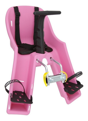 Imagem 1 de 6 de Cadeirinha Dianteira Para Bicicleta Baby Bike Kalf Rosa