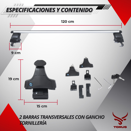 Barras Portaequipaje Mg One 2023 2024 Aluminio Torus