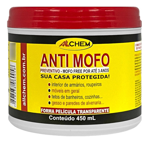 Anti Mofo Preventivo 3 Anos 450ml Paredes Móveis Em Geral