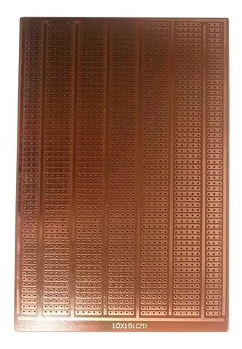 Placa Fenolica Perforada Tipo Protoboard 10x15cm Mv Electron