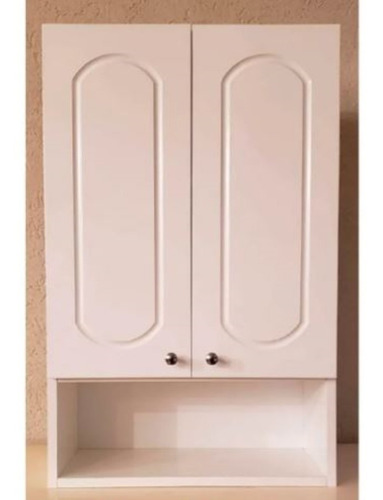 Imagen 4 de 10 de Alacena 2 Ptas 45 Cm Melamina Estante Blanco Laqueado Mueble