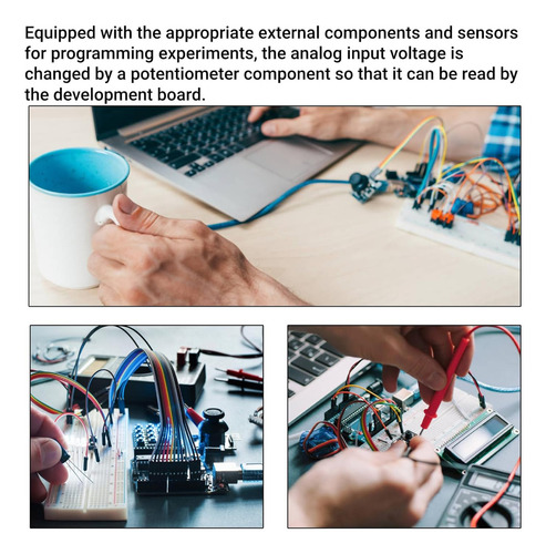 Kit De Componentes Electrónicos Con Protoboard 830 Puntos De Conexión Cable De Placa De Pruebas Cable Y Resistencia Aplicable Para R3 Blanco Electronic Component LONG ZHOU