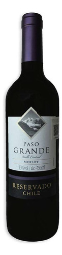 Vino Tinto Paso Grande Reservado Merlot Chile 750ml