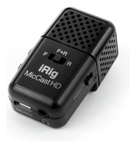 Microfone Para Voz Irig Mic Cast Hd - Ik Multimidia Cor Preto