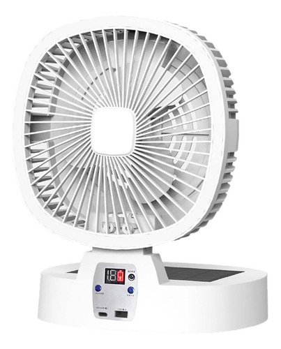 Fan Que Acampa Al Aire Libre De La Fan Solar Plegable, Fan