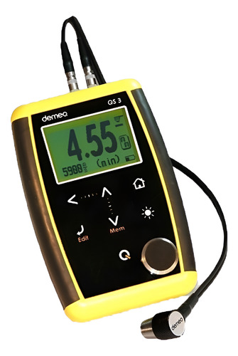 Medidor Espesor Ultrasonido Qs5dle Demeq C/memoria Technomet