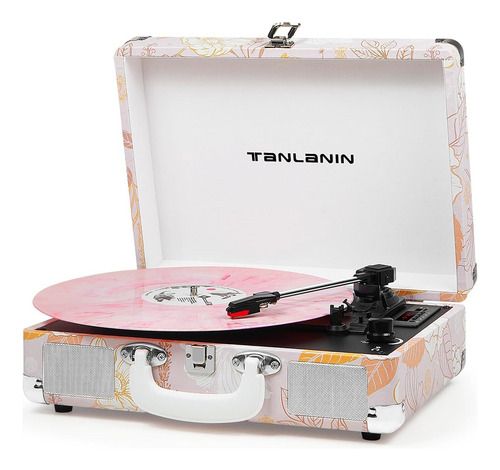 Tocadiscos Maleta Portátil Tanlanin 3 Velocidades Grabadoraa