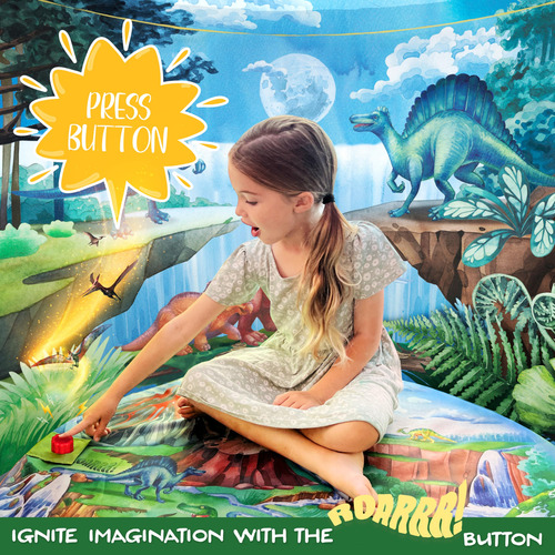 Tienda De Campaña Para Niños W&o Dinosaur Discovery Con Botó