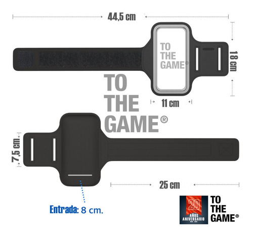 Imagen 3 de 10 de Brazalete Running Celular Grande Deporte Todos Los Celulares