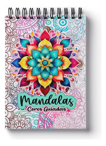 Livro De Colorir Mandalas Com Cores Guiadas Por Números Cores Guiadas