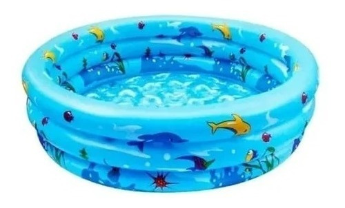 Imagen 4 de 8 de Piscina Inflable Para Niños 120 Cm Verano 3 Anillos