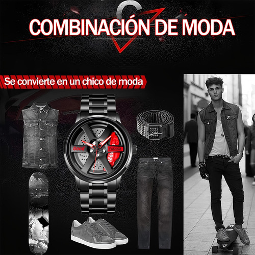 Reloj Giratorio Rin Reloj Hombre Deportivo Reloj Analogico