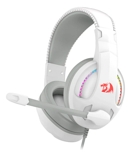 Headset Gamer Redragon Cronus Branco Rgb - H211w-rgb