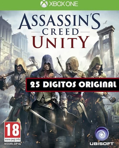 Assassins Creed Unity Digital 25 Dígitos Original Xbox One