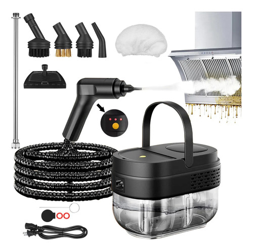 Limpiador A Vapor De Alta Temperatura De 2500 W Con Boquilla