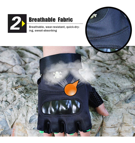 Guantes De Linterna Led, Guantes Con Luz De Medio Dedo,