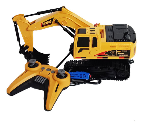 Trator Pá Carregadeira E Outros Modelos Controle Remoto Cor Amarelo 2