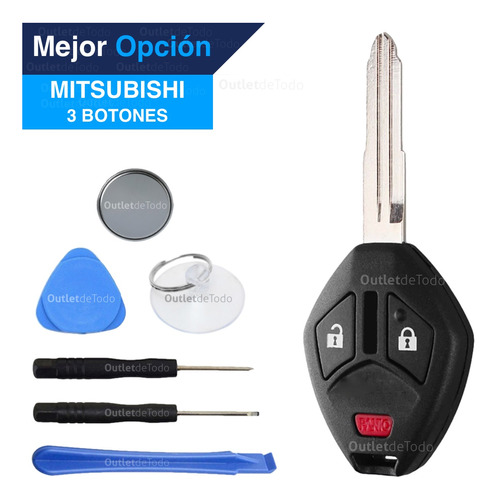 Carcasa Llave Control Mitsubishi Lancer Endeavor 3 Botones