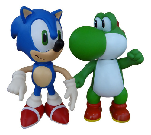 Sonic E Yoshi Collection - 2 Bonecos Grandes