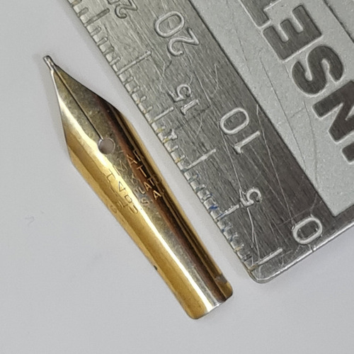 Pena Ahmar 14kt Gold Plated Para Caneta - Made In Usa Amarelo Preto